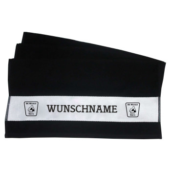 BC Wismut Gera Handtuch NAME schwarz